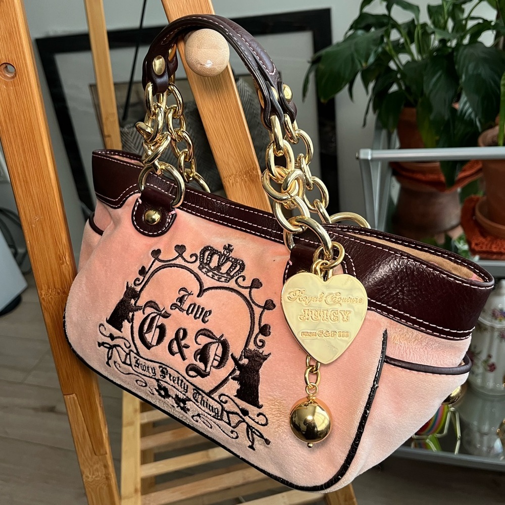 Y2K Juicy Couture "Pretty Thing" Mini Velour Bag - Picture 1 of 14